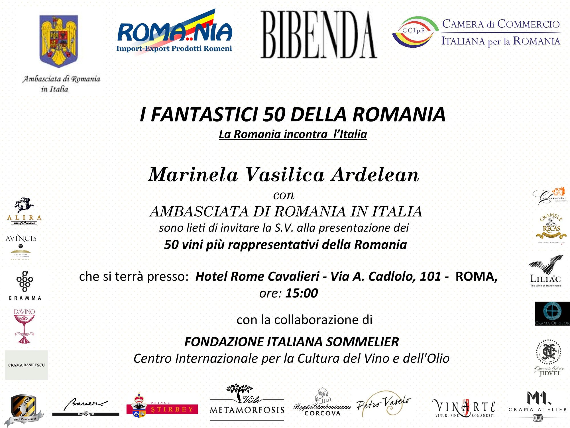 Romanian wines hit Rome